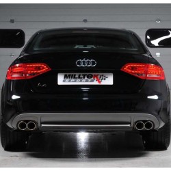 Milltek Catback for Audi B8 2.0T Quattro AWD & 2WD Quad Outlet